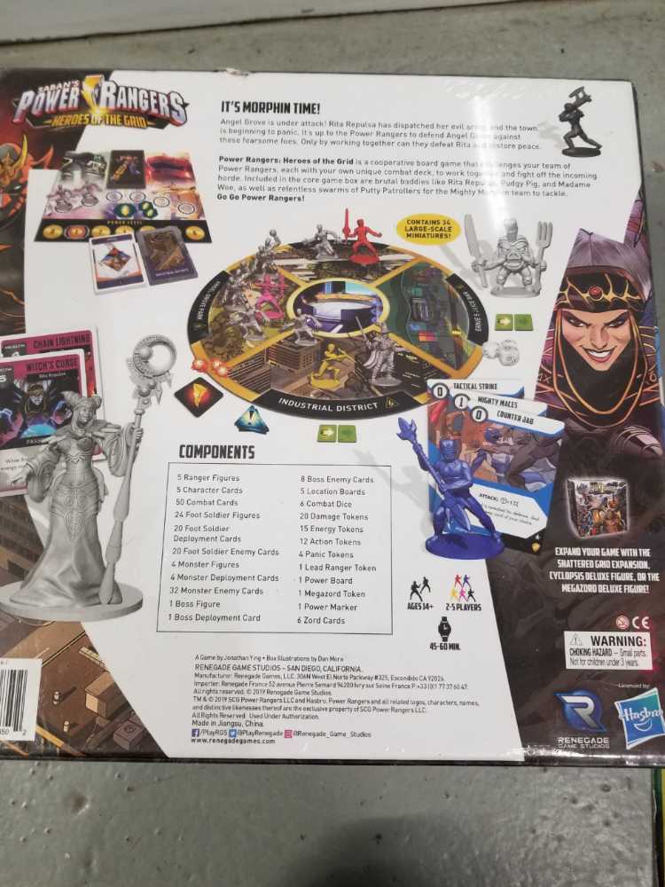 Power Rangers Heroes Of The Grid - Renegade - Hasbro (Board Games) action figure collectible [Barcode 850505008502] - Main Image 2