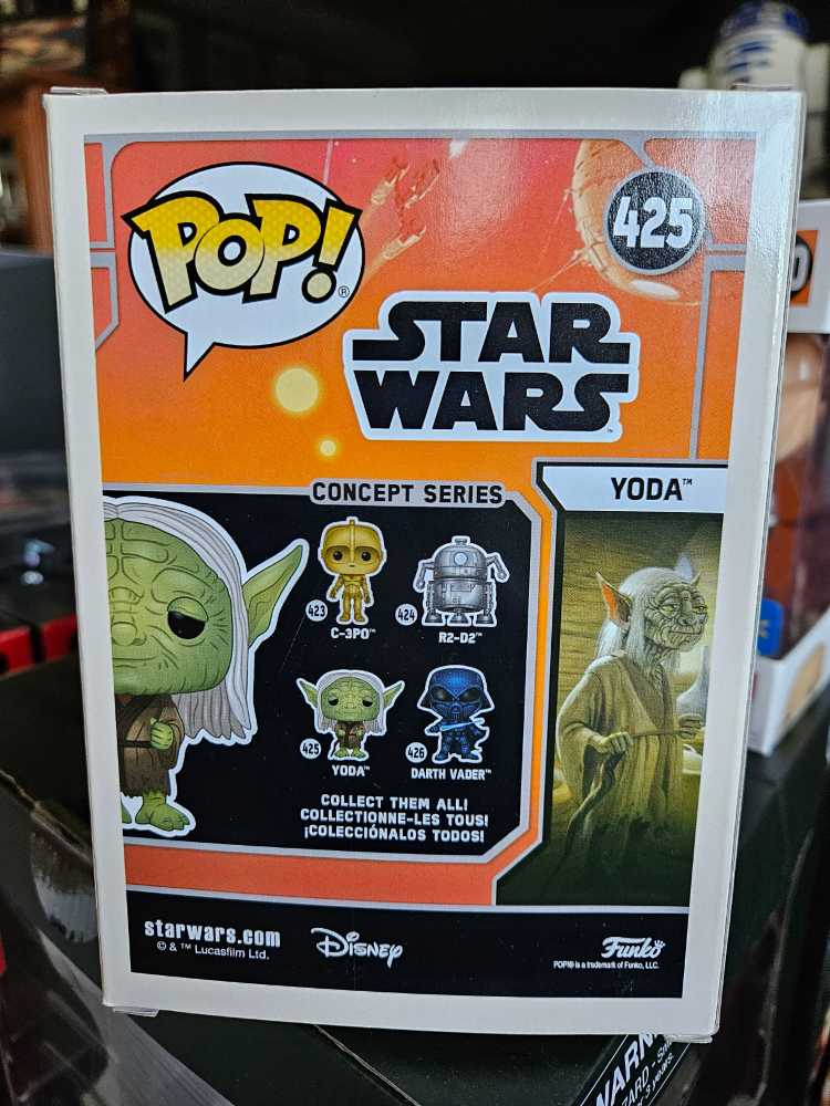 #425 Yoda - Funko (Funko Pop!) action figure collectible [Barcode 889698501125] - Main Image 3