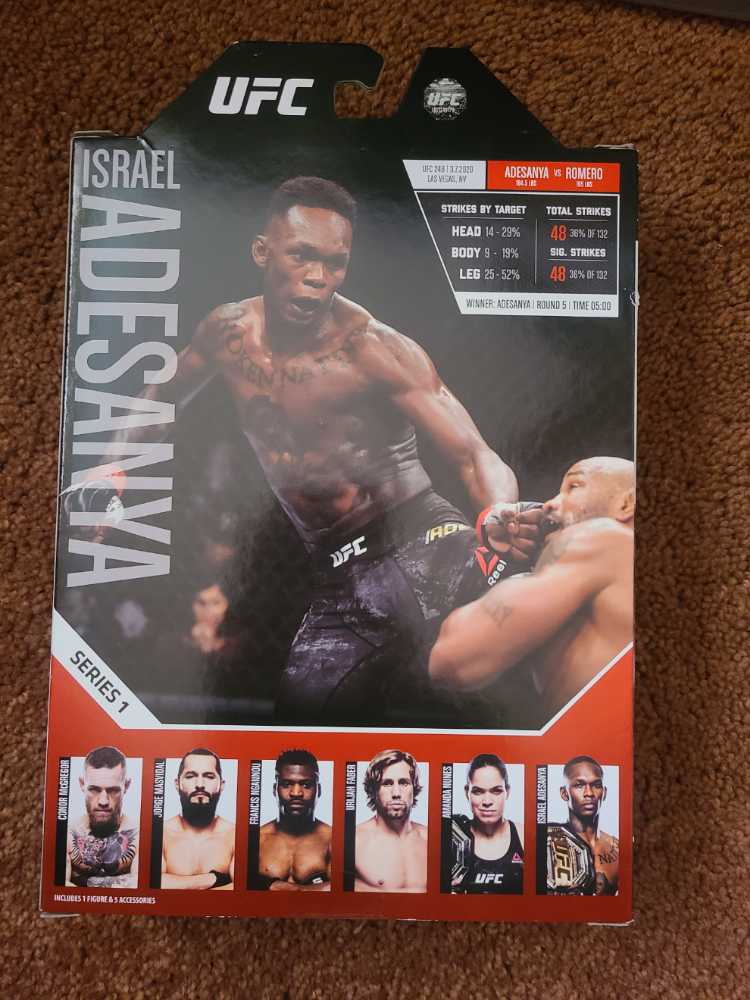 UFC Ultimate Series Champion1 ISRAEL ADESANYA - Jazwares (UFC & WWE Ultimate Series) action figure collectible [Barcode 191726390527] - Main Image 3