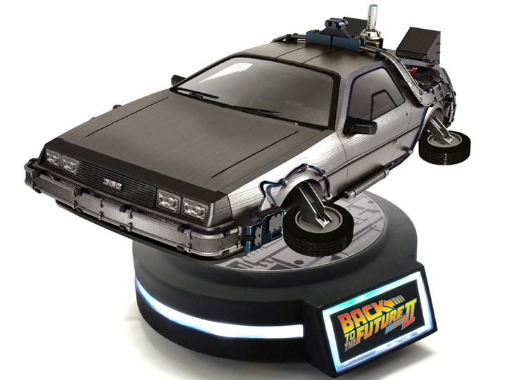 DeLorean Time Machine - 1:20th Scale Magnetic Floating Statue - Back to the Future Part II by Kids Logic  - Kids Logic (Movies - Back to the Future: Part II) action figure collectible [Barcode 4897034454413] - Main Image 2