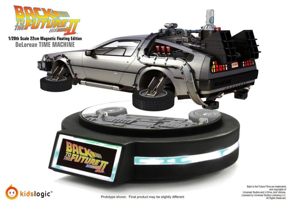DeLorean Time Machine - 1:20th Scale Magnetic Floating Statue - Back to the Future Part II by Kids Logic  - Kids Logic (Movies - Back to the Future: Part II) action figure collectible [Barcode 4897034454413] - Main Image 3