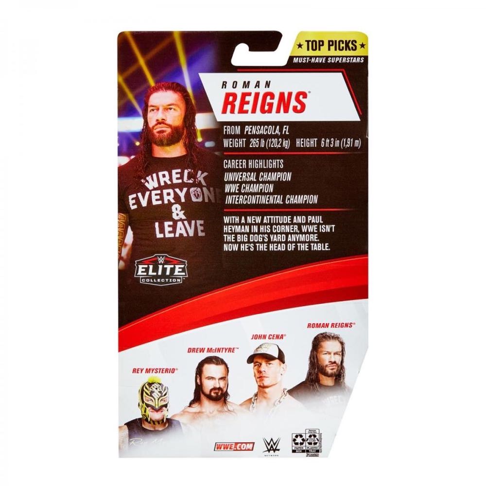 Roman Reigns - Elite Top Picks - Mattel Inc (Elite Collection) action figure collectible [Barcode 887961843859] - Main Image 2