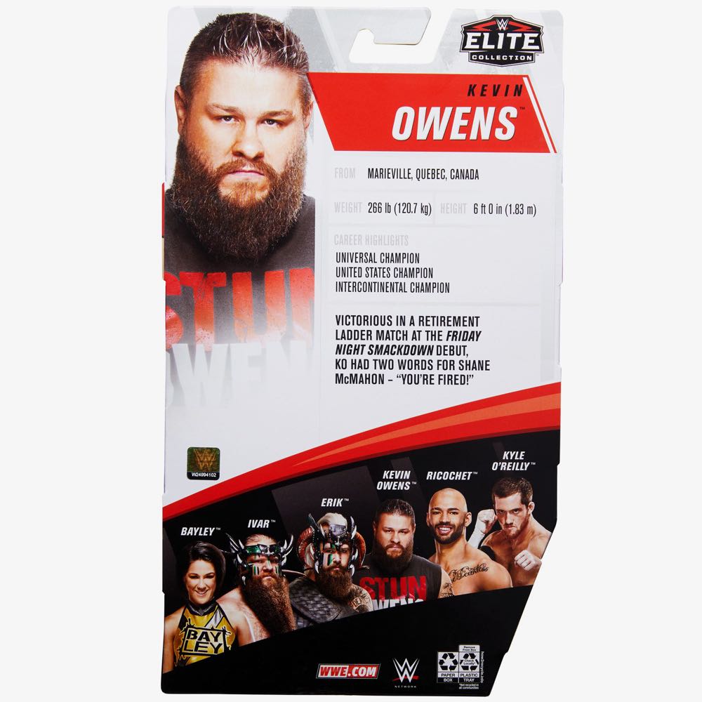 Kevin Owens Elite 80 - Mattel Wwe (WWE Elite Series 80) action figure collectible [Barcode 887961941920] - Main Image 2