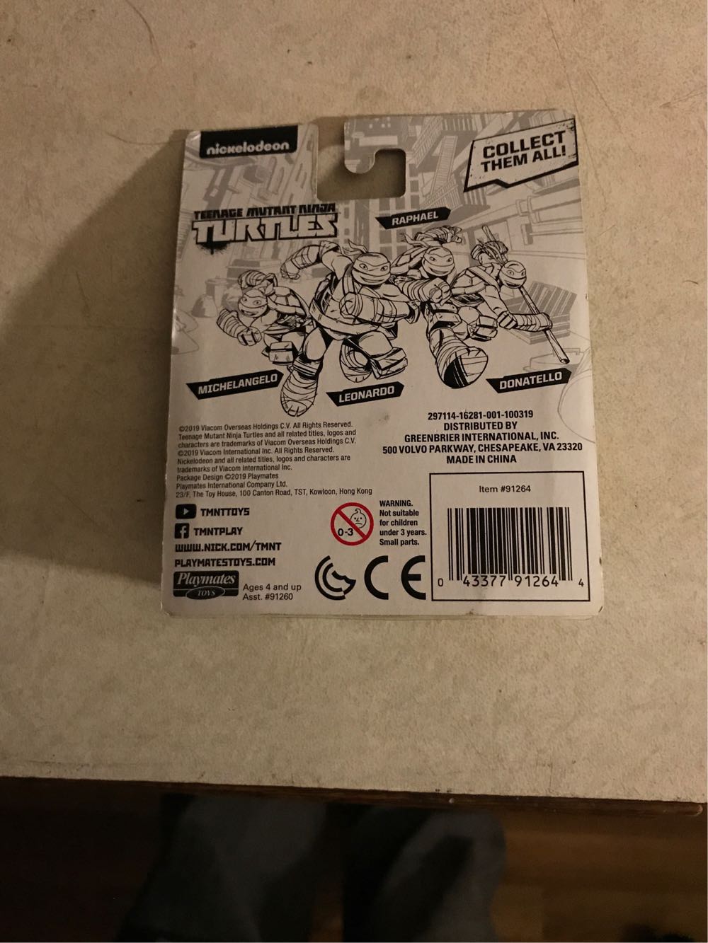 Teenage Mutant Ninja Turtles Mini  action figure collectible [Barcode 043377912644] - Main Image 2