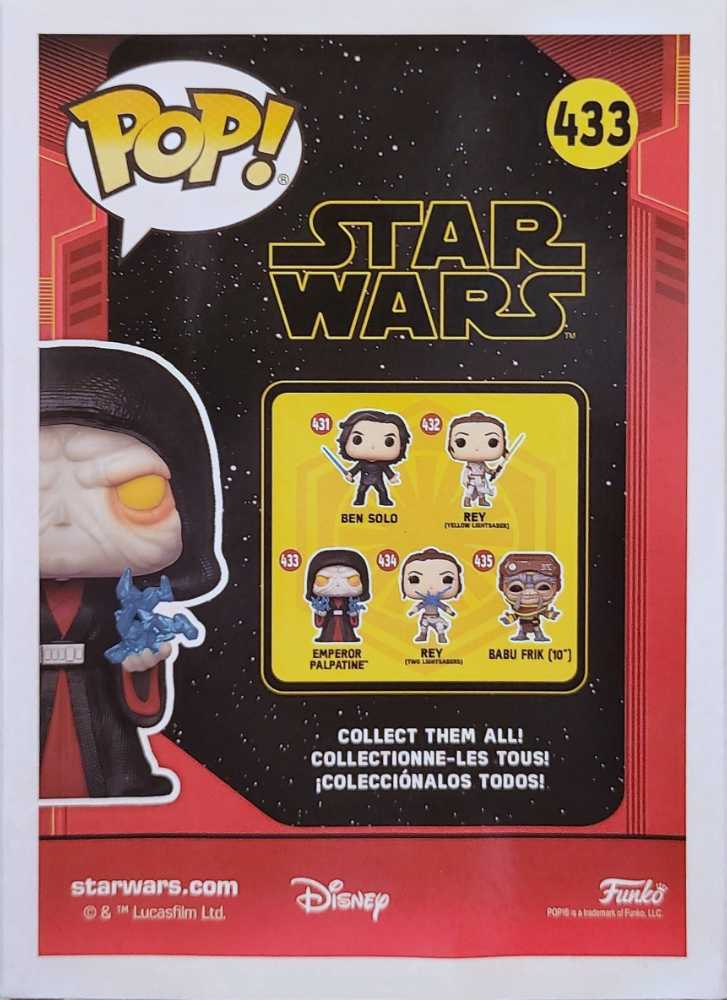 Star Wars- Emperor Palpatine Funko 433 - Funko (Star Wars Episode IX The Rise of Skywalker) action figure collectible [Barcode 889698514835] - Main Image 2