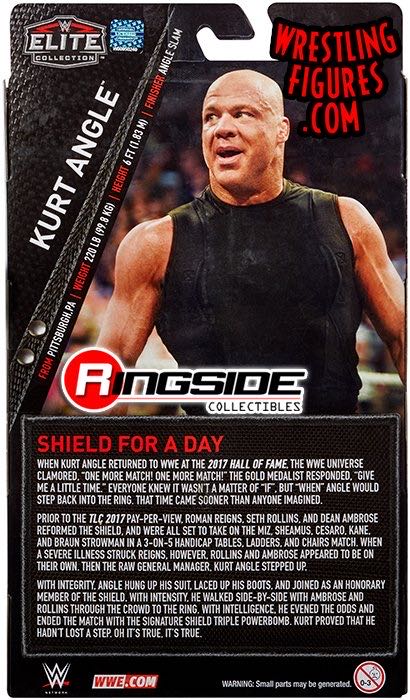 Kurt Angle Shield Elite - Mattel (Pro Wrestling) action figure collectible [Barcode 887961603521] - Main Image 2