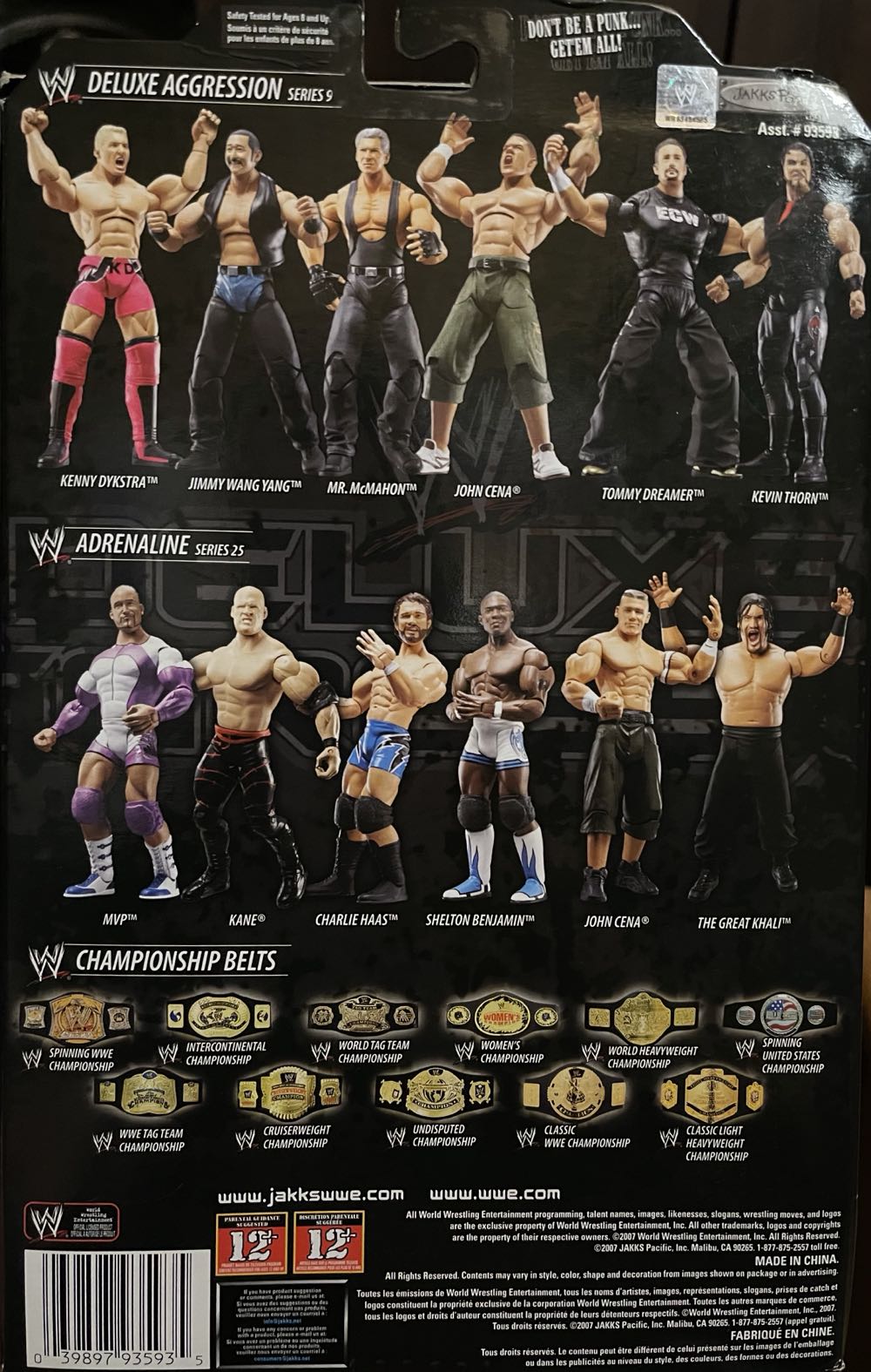 WWE Deluxe Aggression Mr. McMahon - Jakks Pacific (Pro Wrestling) action figure collectible [Barcode 039897935935] - Main Image 2