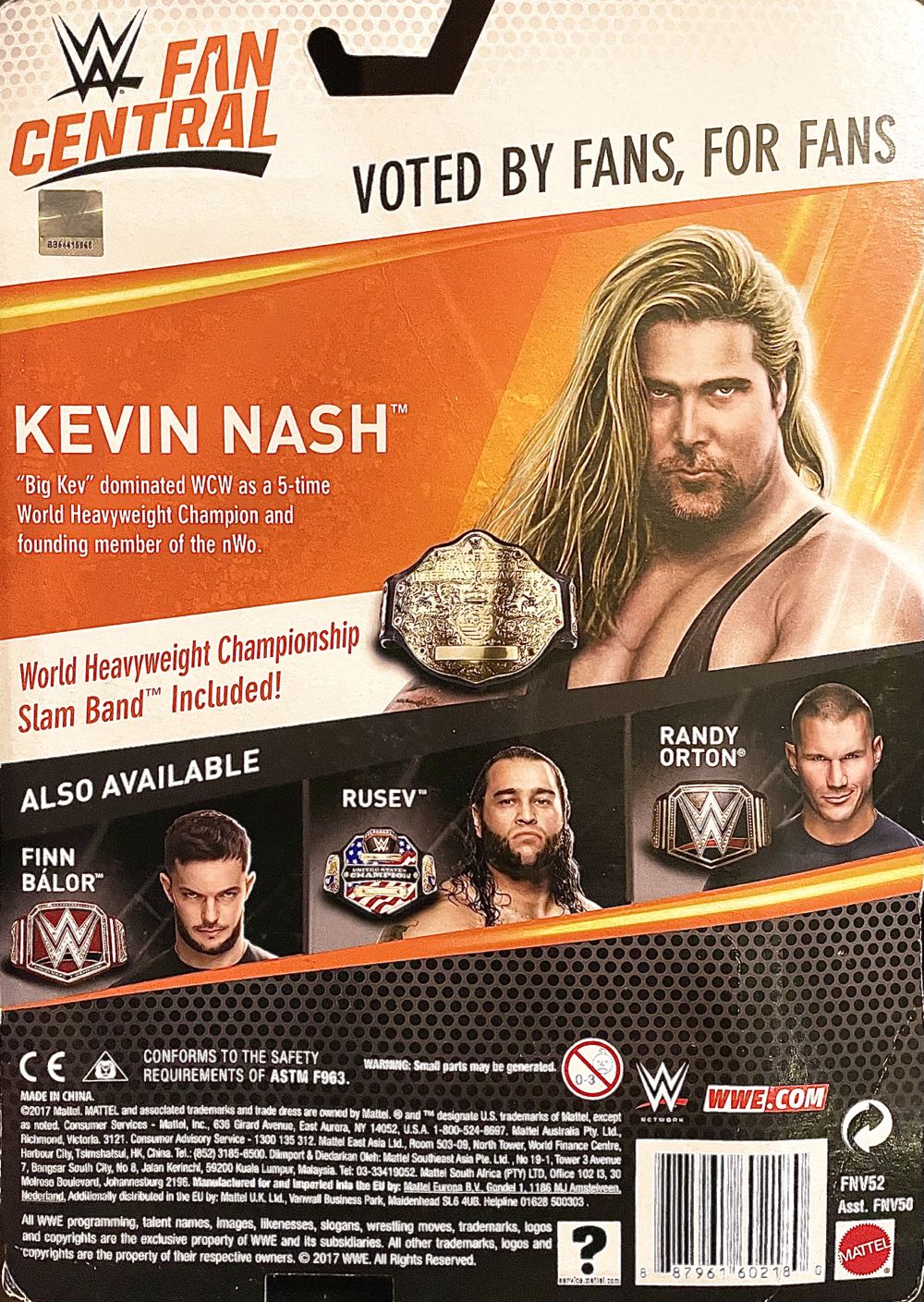 Kevin Nash - Mattel (Pro Wrestling) action figure collectible [Barcode 887961602180] - Main Image 2