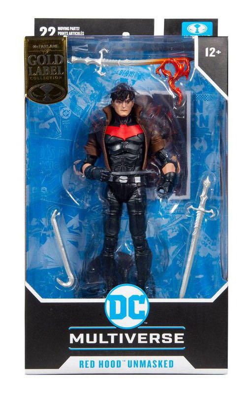 Red Hood (Unmasked w/ All Blade) - McFarlane Toys (Gold Label Collection) action figure collectible [Barcode 787926151701] - Main Image 3