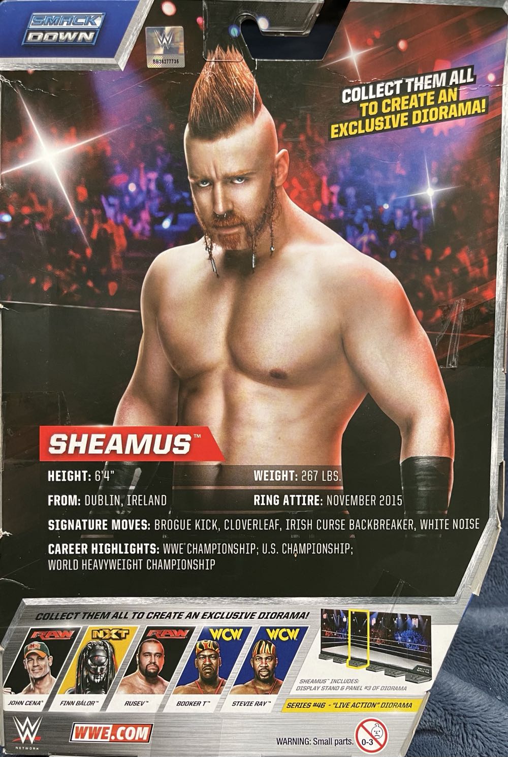 WWE Elite Collection Series 46 Sheamus - Mattel (Pro Wrestling) action figure collectible [Barcode 887961397468] - Main Image 2
