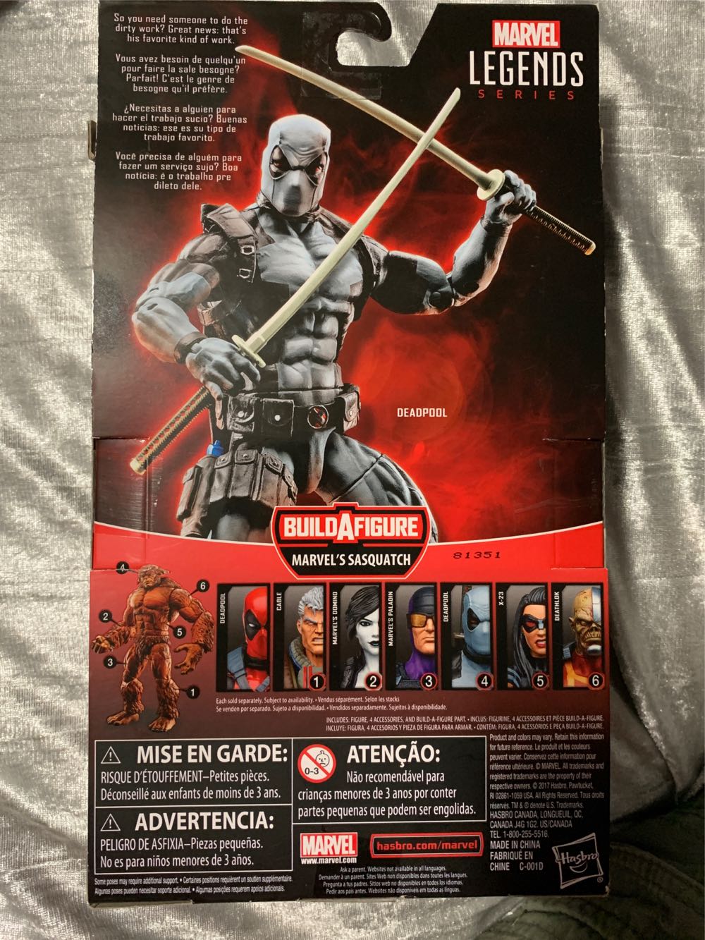 Marvel Legends Deadpool Series DEADPOOL (BAF Sasquatch Series)  action figure collectible - Main Image 2