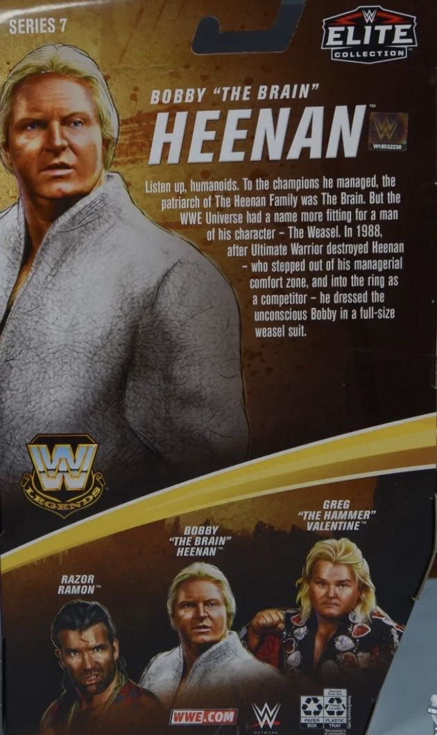 Bobby “The Brain” Heenan - Mattel (WWE Legends Elite) action figure collectible [Barcode 887961906622] - Main Image 2