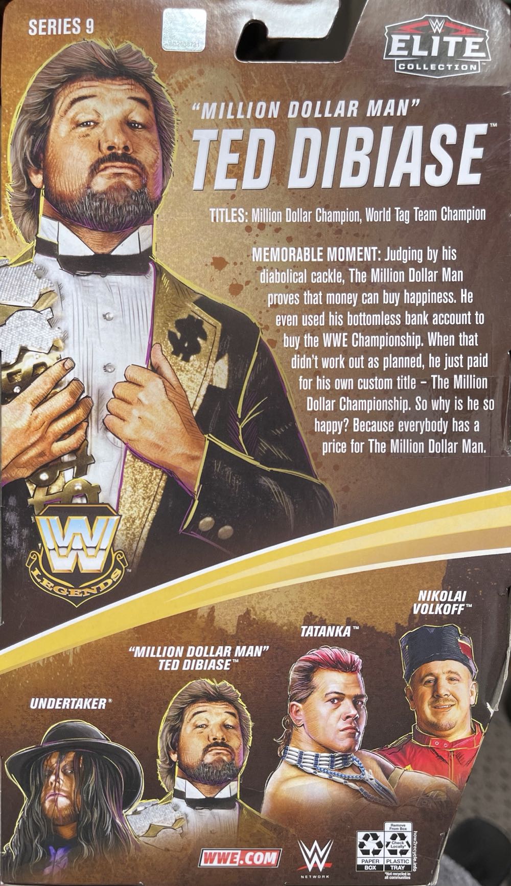 Million Dollar Man Ted Dibiase - Mattel (Pro Wrestling) action figure collectible [Barcode 887961948097] - Main Image 2