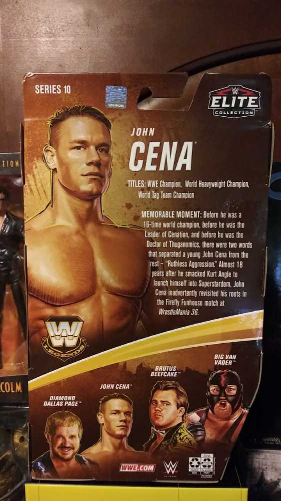 WWE John Cena - Mattel (WWE Elite Legends Series 10) action figure collectible [Barcode 887961948059] - Main Image 2