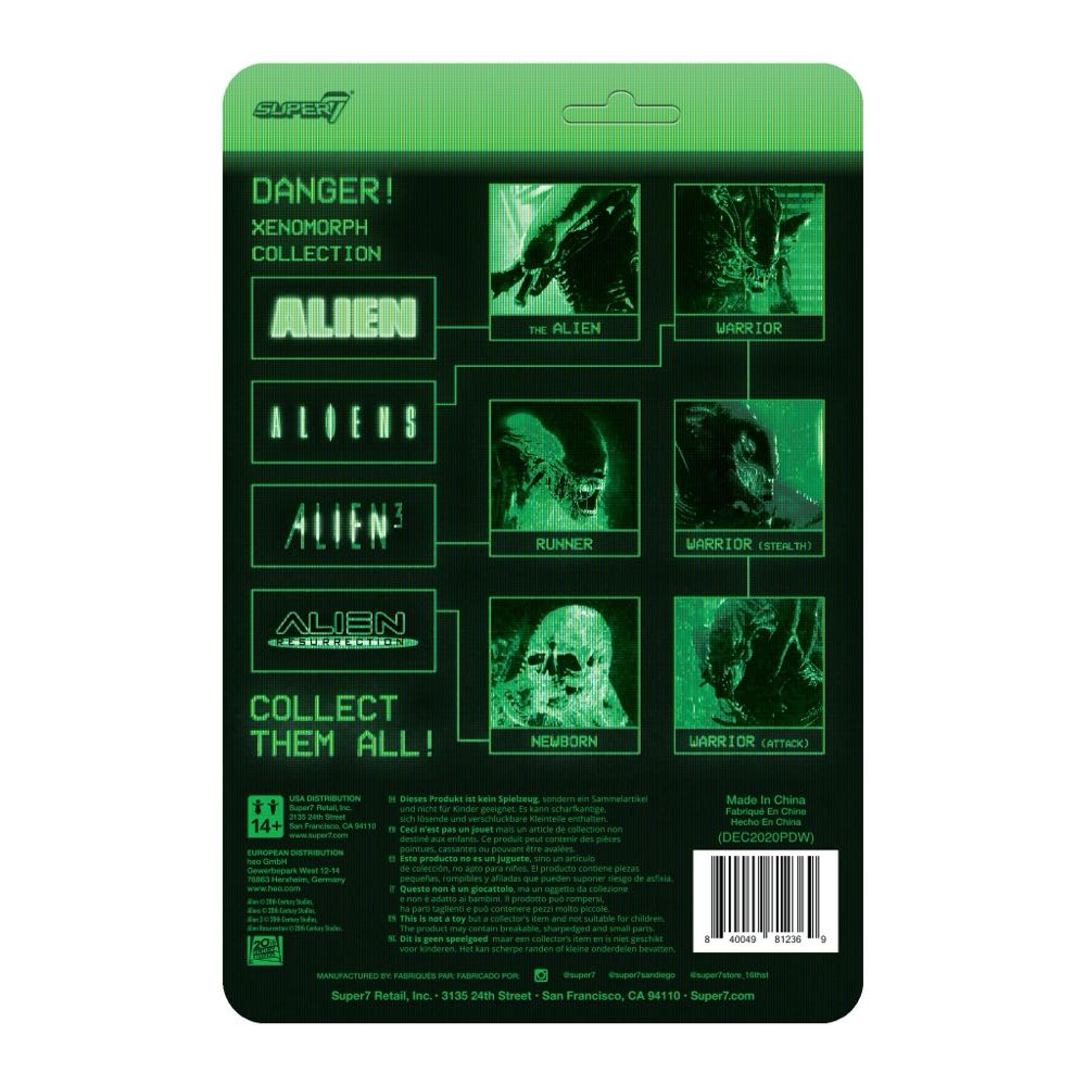 Alien Warrior (Attack) - Super7 (Aliens) action figure collectible [Barcode 840049812369] - Main Image 3