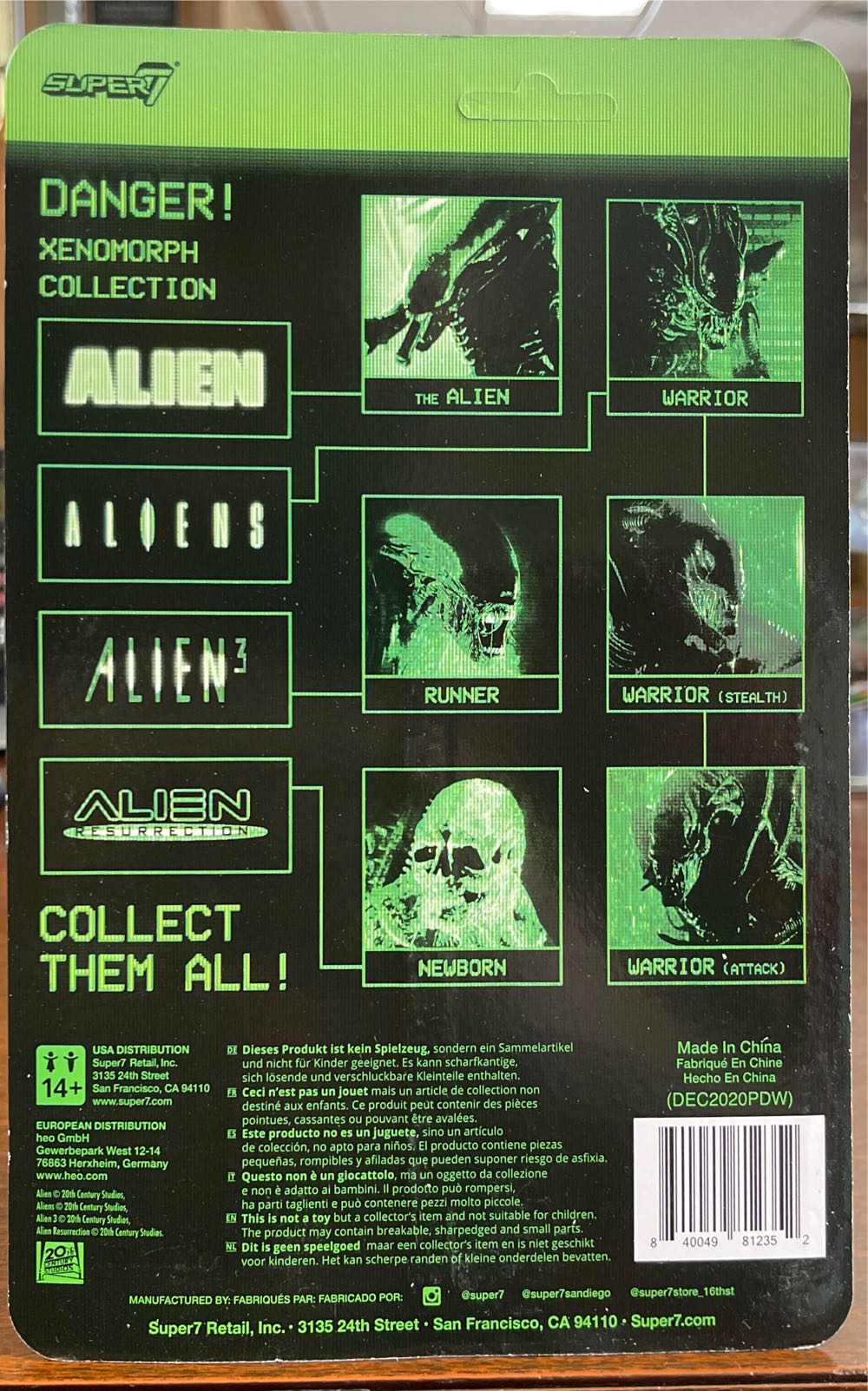 Alien Warrior - Super7 (Aliens) action figure collectible [Barcode 840049812352] - Main Image 2