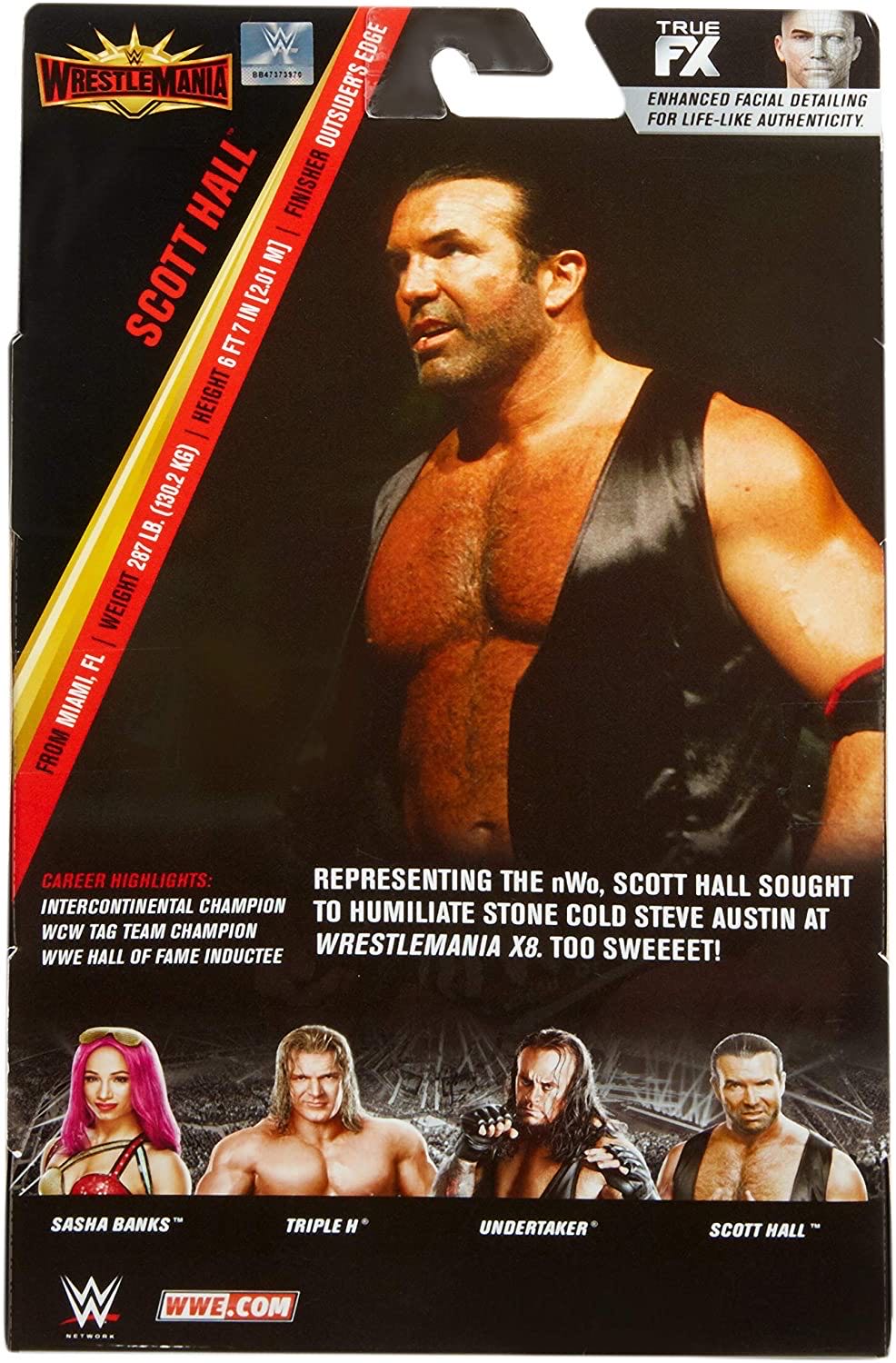 Scott Hall - Mattel (Pro Wrestling) action figure collectible [Barcode 887961731613] - Main Image 2