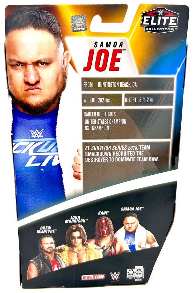 Nib Mattel Elite Survivor Series Samoa Joe Nib - Mattel Wwe (WWE Elite Survivor Series 2020) action figure collectible [Barcode 887961954029] - Main Image 2