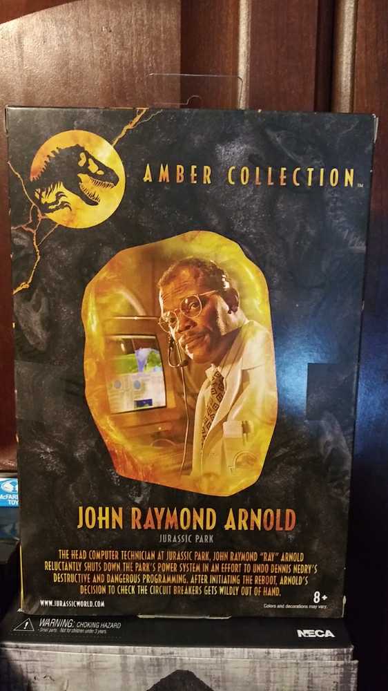 John Raymond Arnold - Mattel (Jurassic Park) (Jurassic Park Amber Collection) action figure collectible [Barcode 887961945188] - Main Image 2