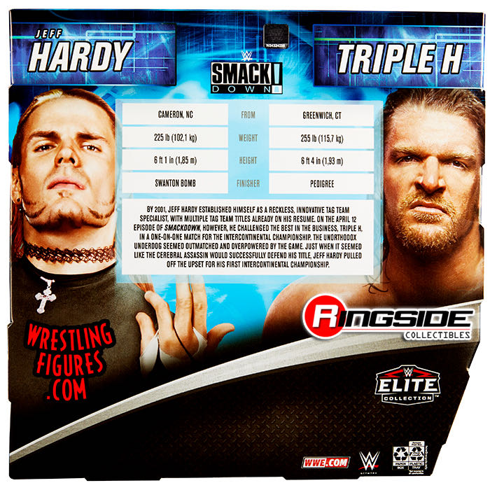 WWE Elite - Triple H & Jeff Hardy - Mattel - WWE (WWE Elite Collection 2 Pack) action figure collectible [Barcode 887961921861] - Main Image 2