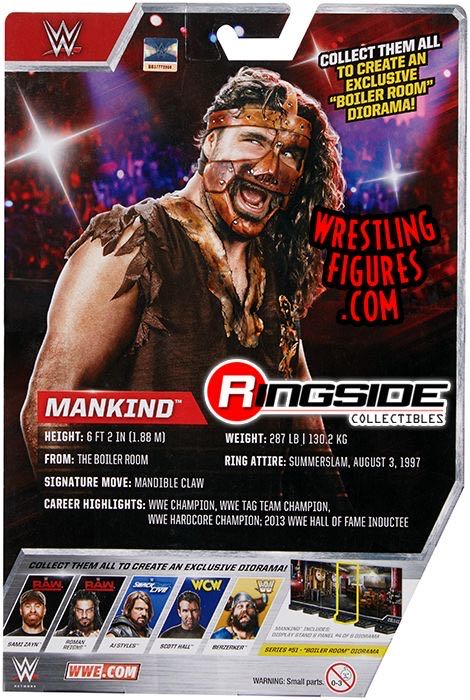 Mankind - Mattel (WWE Elite Collection) action figure collectible [Barcode 746775236670] - Main Image 2