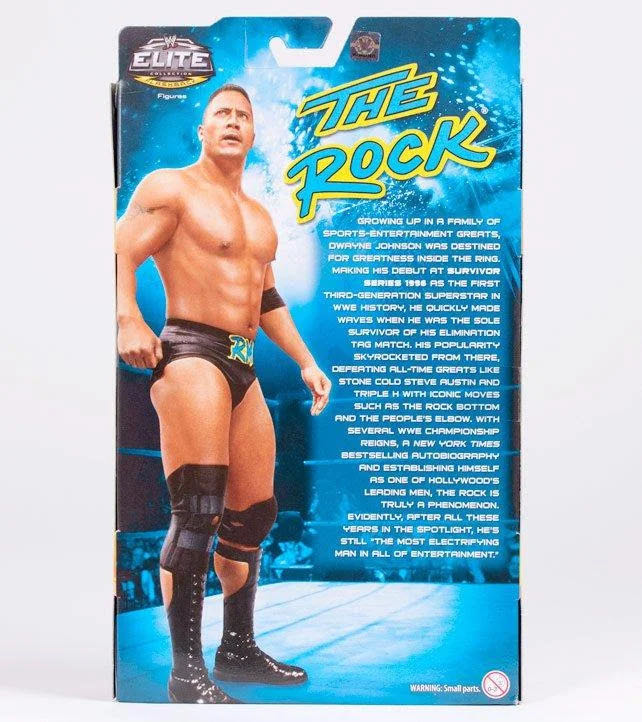 WWE Elite Flashback Series The Rock - Mattel Wwe (Wwe Elite) action figure collectible [Barcode 746775365097] - Main Image 2