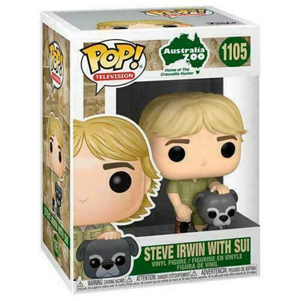 Crocodile Hunter: Funko Pop! Crocodile Hunter - Steve Irwin With Sui #1105 - Funko Pop! Television (Crocodile Hunter) action figure collectible [Barcode 889698546966] - Main Image 2
