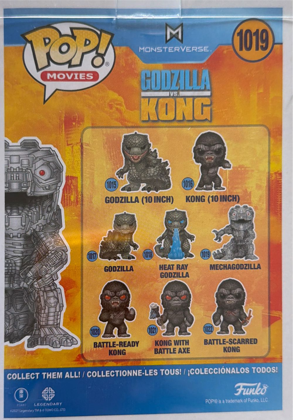 Godzilla Vs Kong # 1019 : Pop! Movies Mechagodzilla - Funko action figure collectible [Barcode 889698512879] - Main Image 3