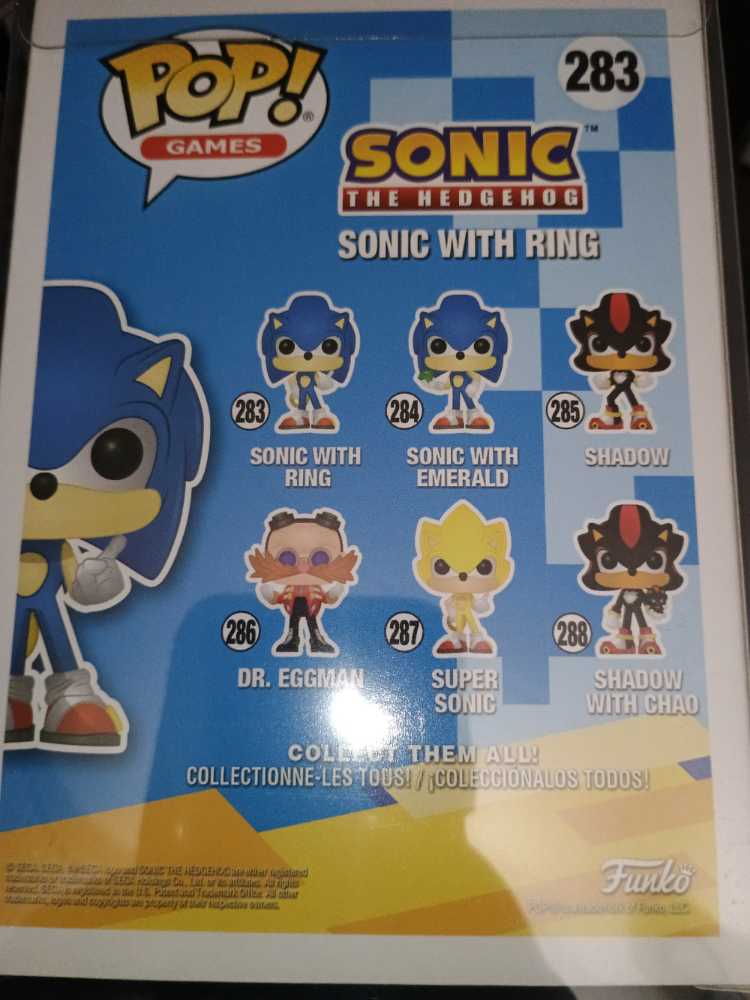 Sonic The Hedgehog: Sonic With Ring #283 - Funko (Sonic The Hedgehog) action figure collectible [Barcode 889698201469] - Main Image 2