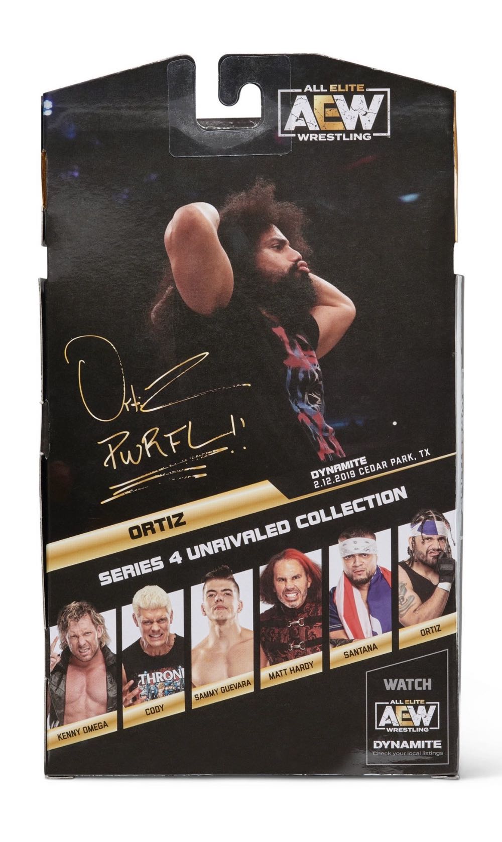 Ortiz Series 4 #33 - Jazwares (AEW Unrivaled Collection) action figure collectible [Barcode 191726377283] - Main Image 2