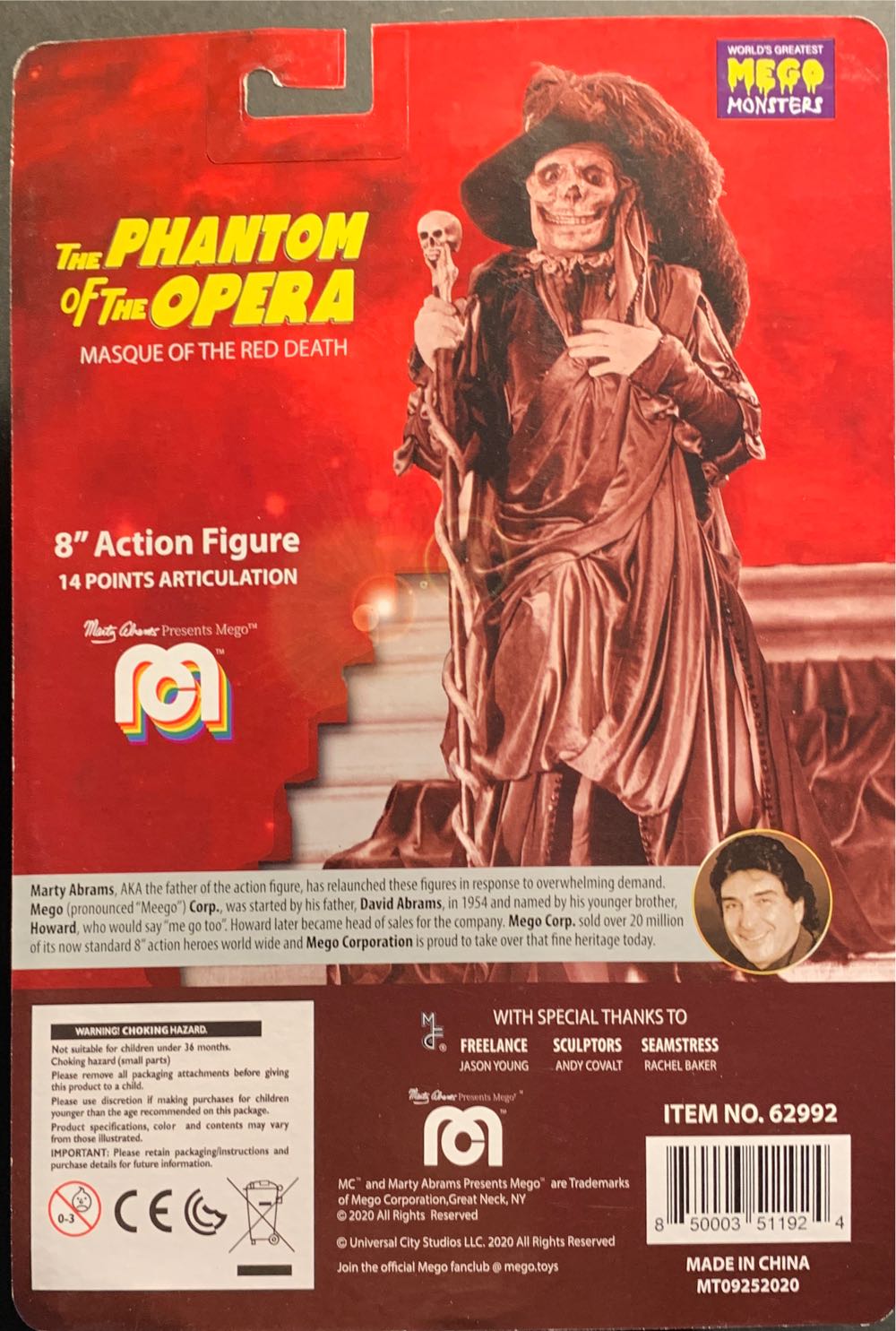 Mego The Phantom Of The Opera - Mego (Horror) action figure collectible [Barcode 850003511924] - Main Image 2