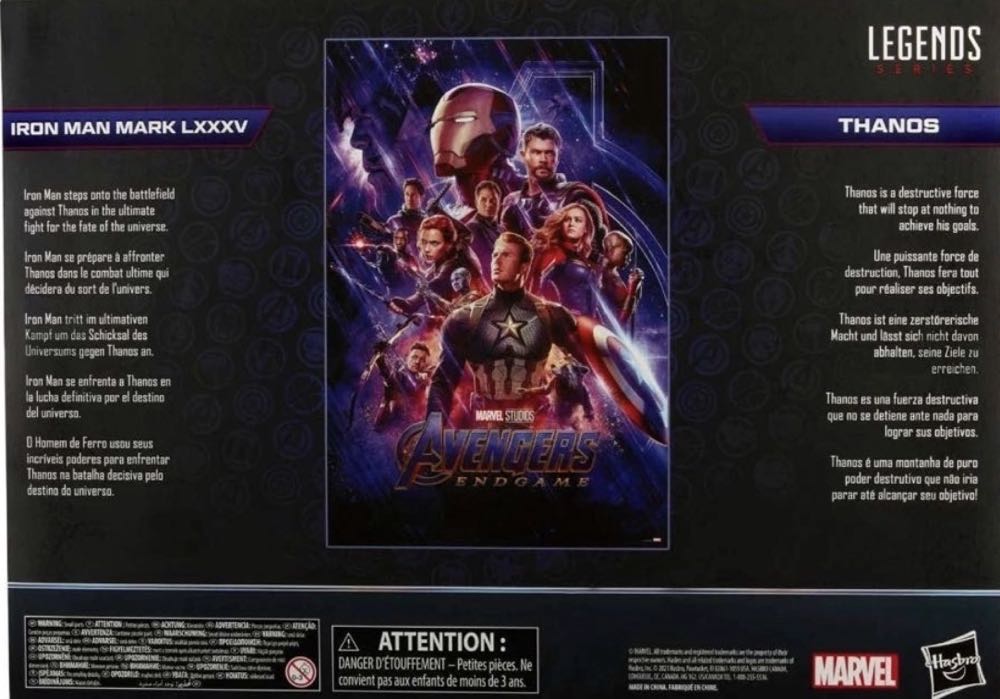 Marvel Legends: Iron Man & Thanos - Hasbro (Marvel Cinematic Universe) action figure collectible [Barcode 5010993842353] - Main Image 10