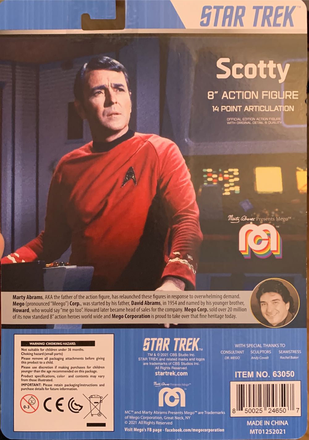 Scotty - MEGO Corp. (Star Trek - The Original Series) action figure collectible [Barcode 850025246507] - Main Image 2