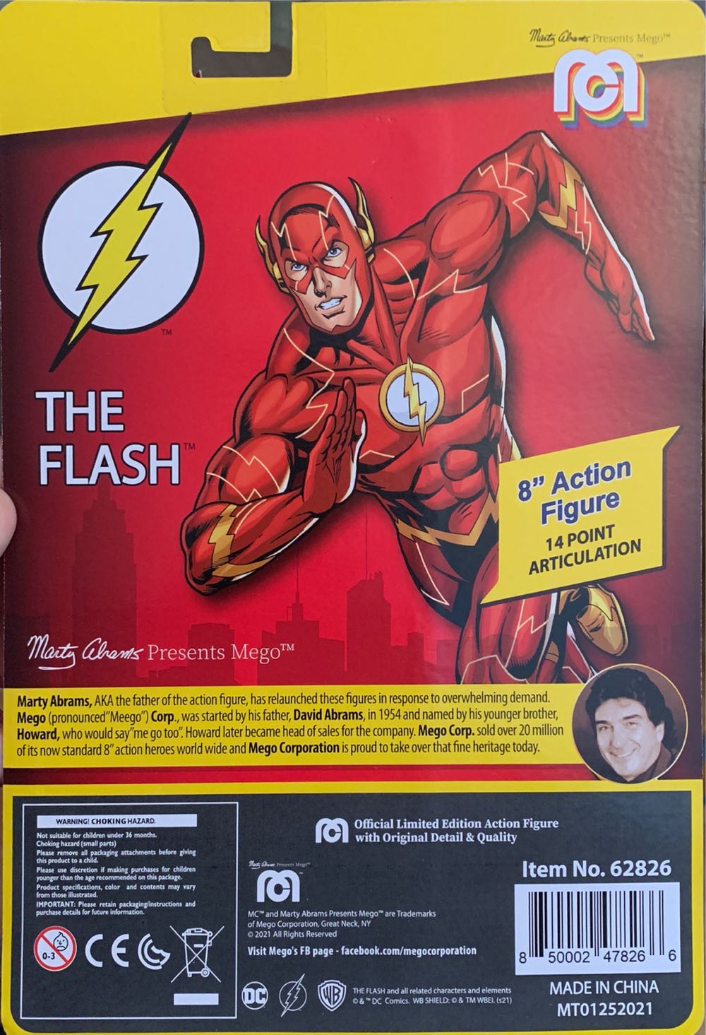 Mego The Flash Action Figure 8” - Mego Corp (World’s Greatest Mego Heroes!) action figure collectible [Barcode 850002478266] - Main Image 2