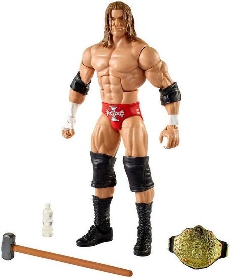 Triple H (Red Trunks) - Mattel (WWE Elite Collection) action figure collectible [Barcode 0887961640281] - Main Image 3