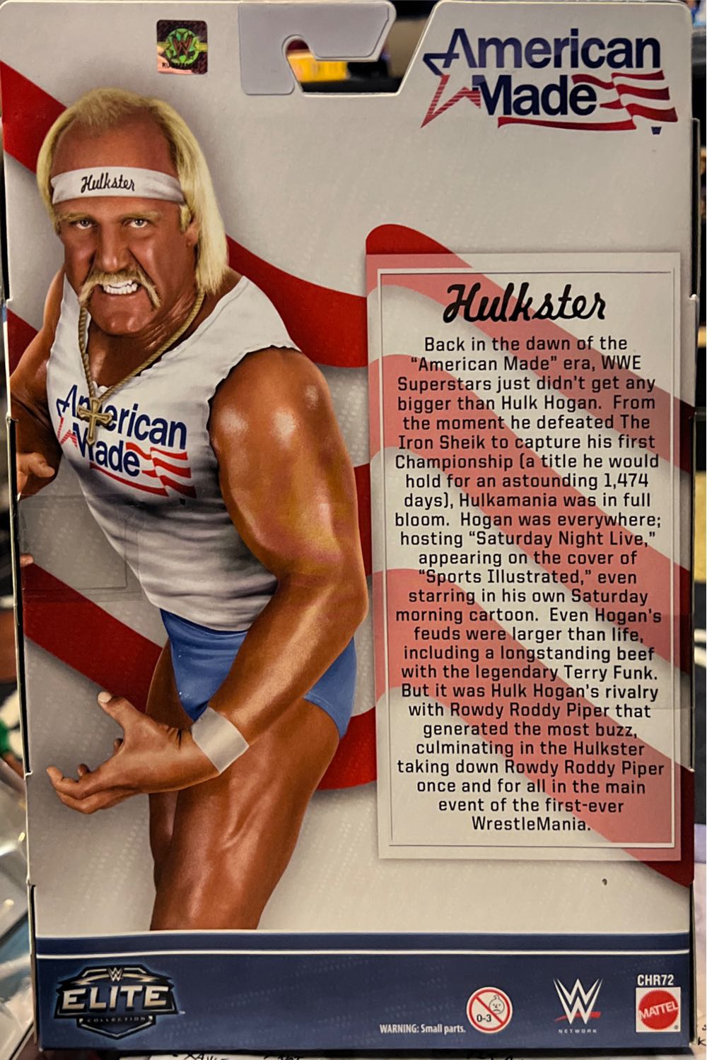 Hulk Hogan: American Made (WWE Elite Ringside Exclusive) - Mattel (WWE Elite Ringside Exclusive Series) action figure collectible [Barcode 887961087017] - Main Image 2