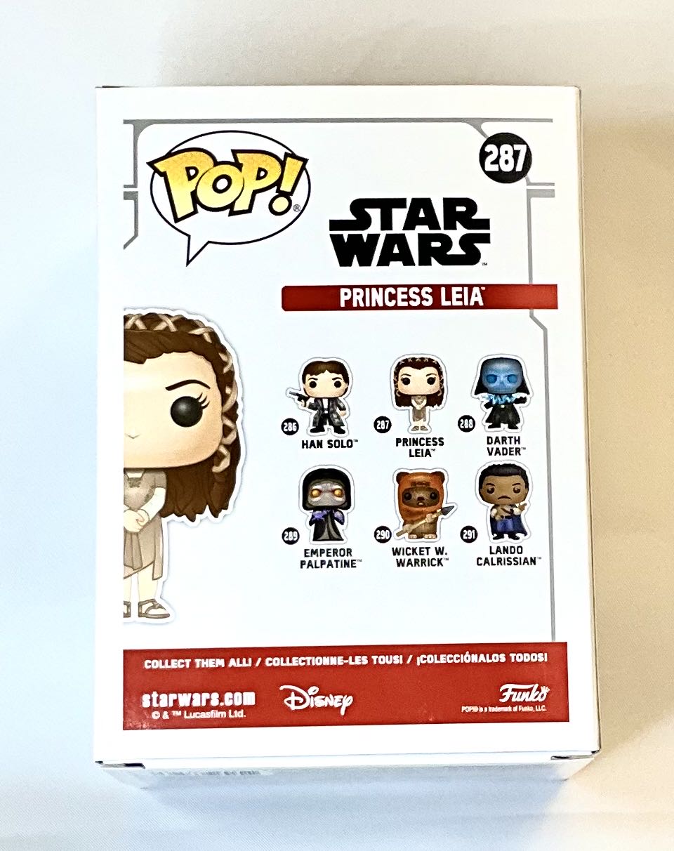 #287 Princess Leia  (Funko Pop!) action figure collectible [Barcode 889698375269] - Main Image 2