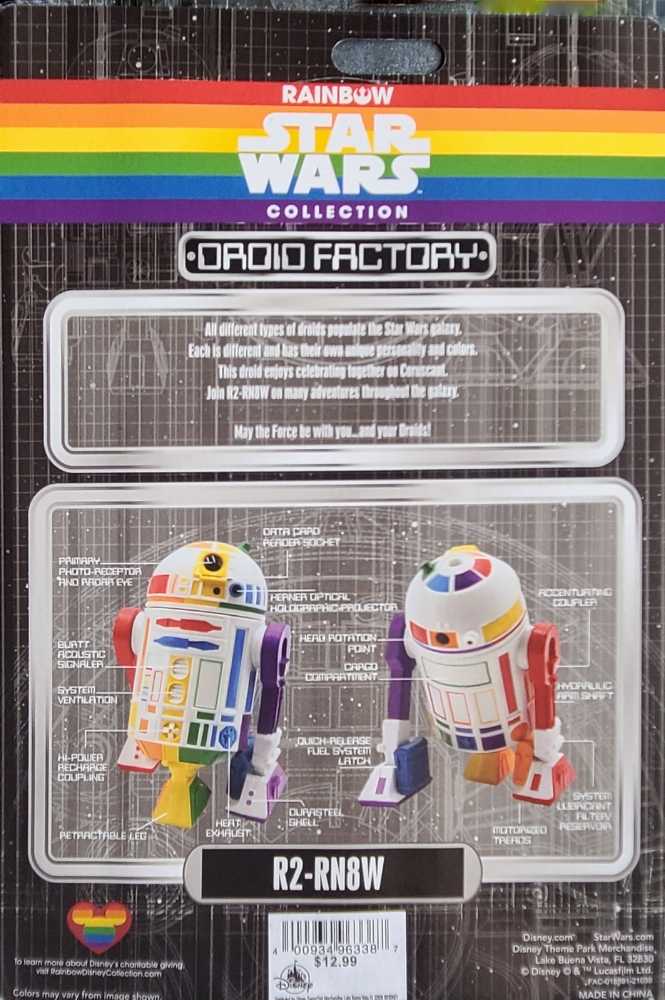 Star Wars R2D2 Parks Star Wars R2 Rn8w Rainbow Droid Depot Factory Figure - Disney (Disney Droid Factory) action figure collectible [Barcode 400934963387] - Main Image 2