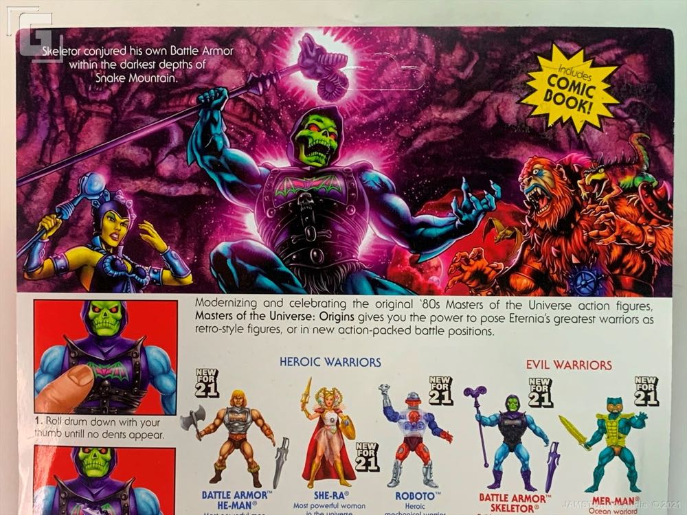 Motu Origins: Battle Armor Skeletor - Mattel (Masters Of The Universe) action figure collectible - Main Image 3