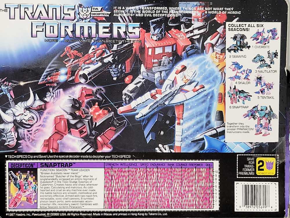 Snaptrap - Hasbro (The Transformers) action figure collectible [Barcode 038976056998] - Main Image 2