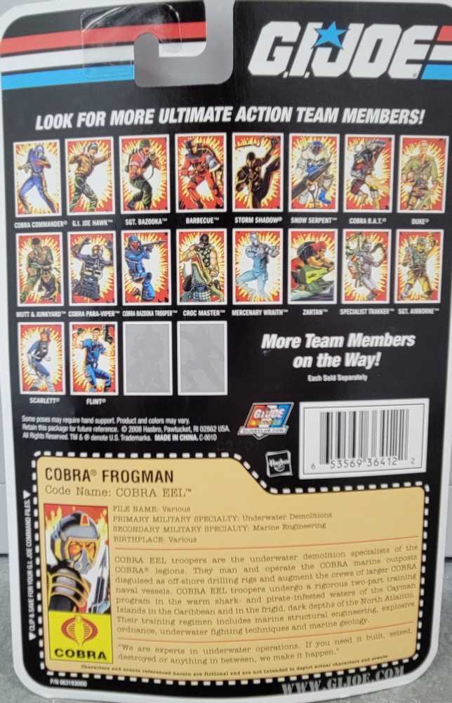 Cobra Eel - Hasbro (GI Joe 2008) action figure collectible - Main Image 3