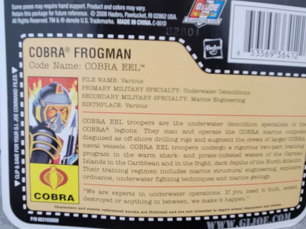 Cobra Eel - Hasbro (GI Joe 2008) action figure collectible - Main Image 4