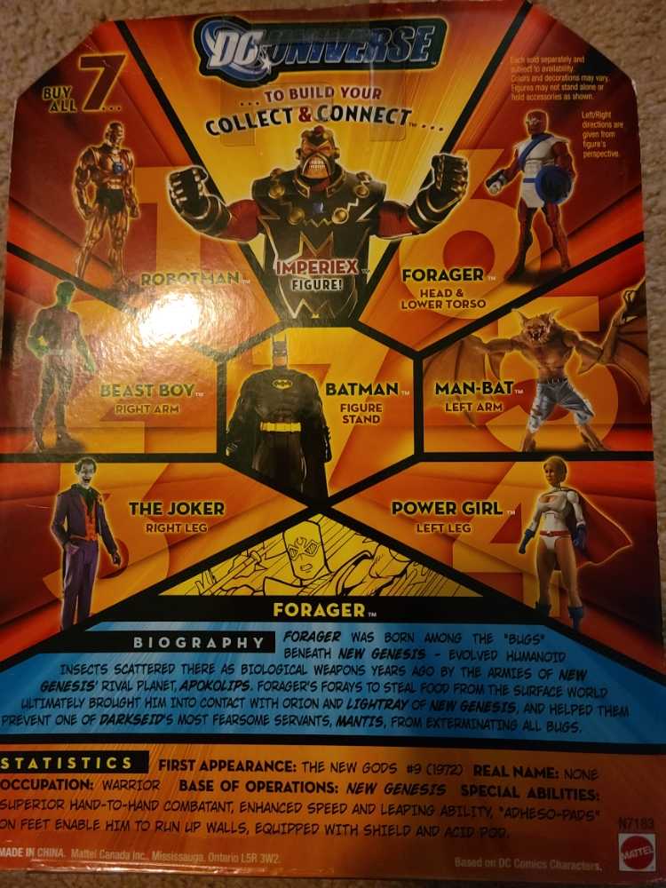 DC Universe Classics Wave 10 Figure 6 Forager - Mattel (DC  Universe Classics) action figure collectible [Barcode 027084726268] - Main Image 2