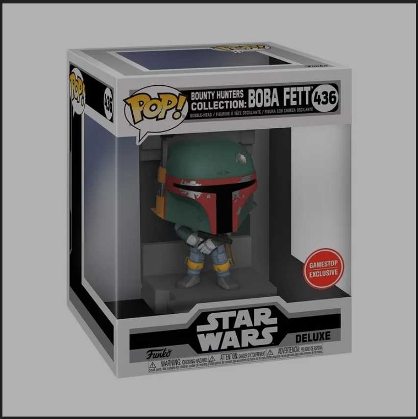 Funko Pop! Movies: Star Wars Bounty Hunters Collection: Boba Fett Gamestop Exclusive ESB - Funko (Star Wars Funko Pop!) action figure collectible [Barcode 889698558273] - Main Image 4