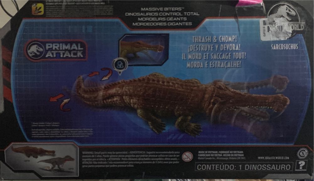 Sarcosuchus - Mattel (JW Primal Attack) action figure collectible [Barcode 887961925562] - Main Image 4