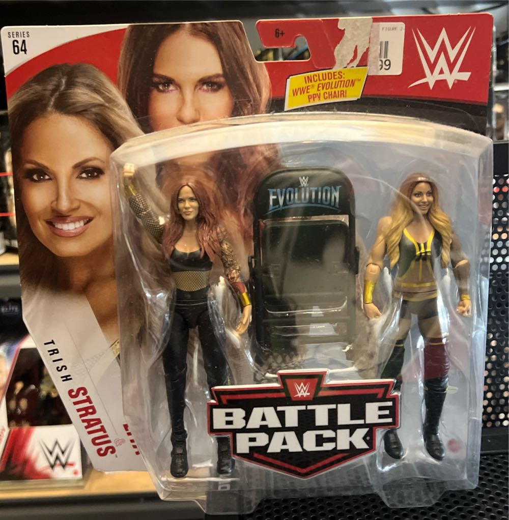 Lita Vs Trish Stratus - Mattel Wwe (WWE Mattel Battle Pack) action figure collectible [Barcode 887961834864] - Main Image 3