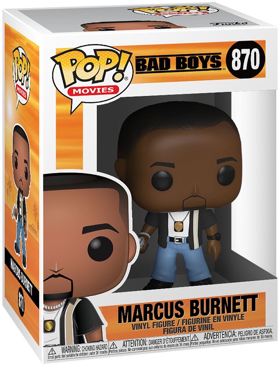 Marcus Burnett (Bad Boys) 870 - Funko Pop action figure collectible [Barcode 889698465731] - Main Image 2