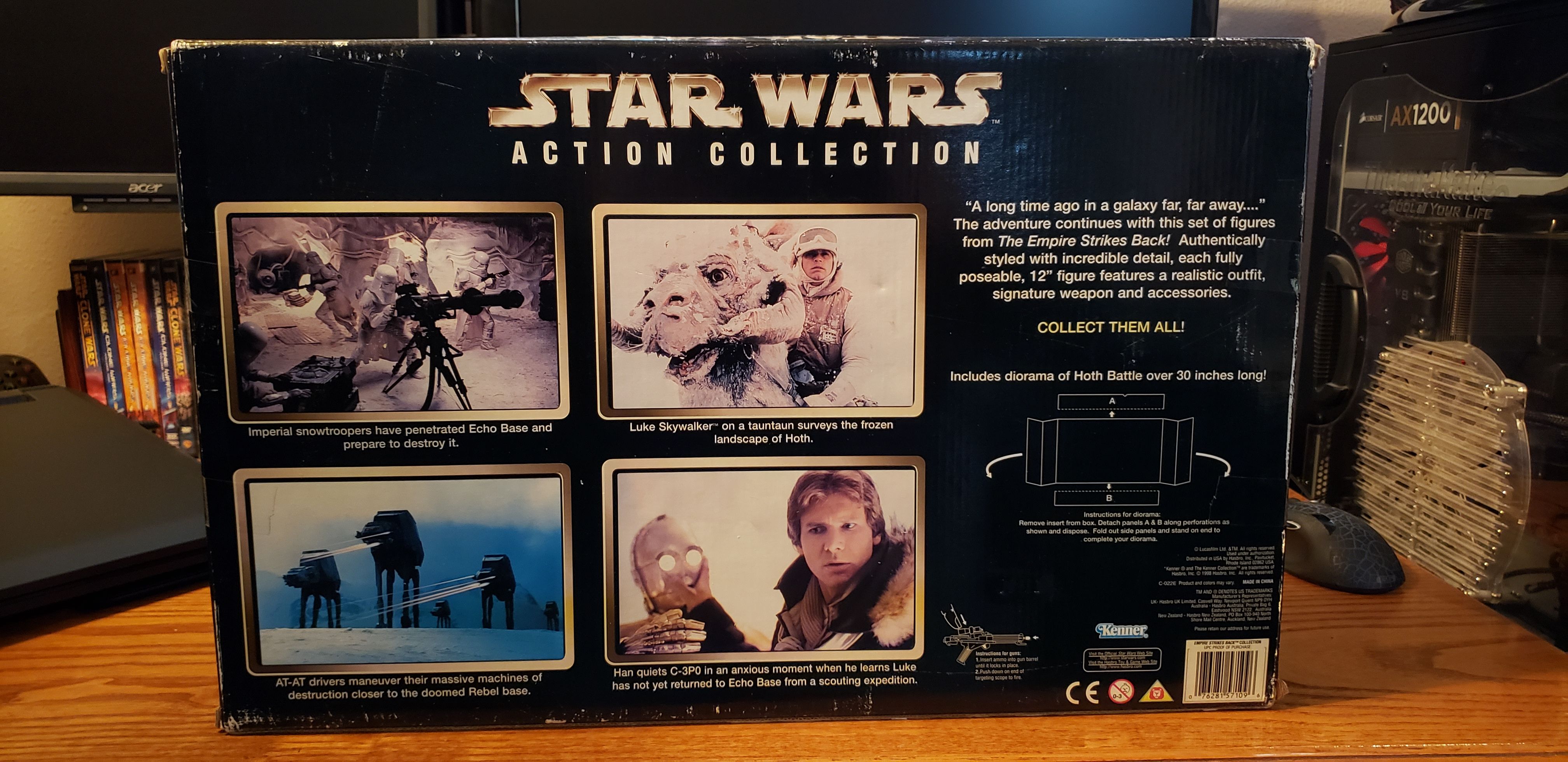 Action Collection - Luke Skywalker, Han Solo, Snowtrooper, AT-AT Driver Empire Strikes Back - Kenner Hasbro (Star Wars) action figure collectible - Main Image 2