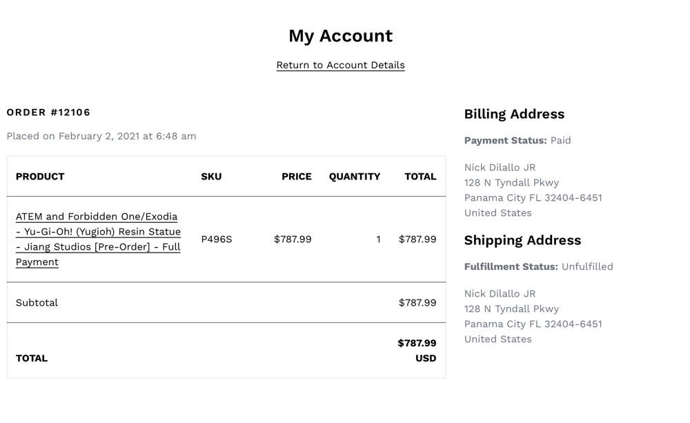 Exodia And ATEM Resin Statue - Jiang Studios action figure collectible - Main Image 2