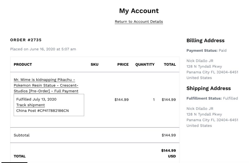 Pikachu Mr Mime Resin Statue - Crescent Studios action figure collectible - Main Image 2